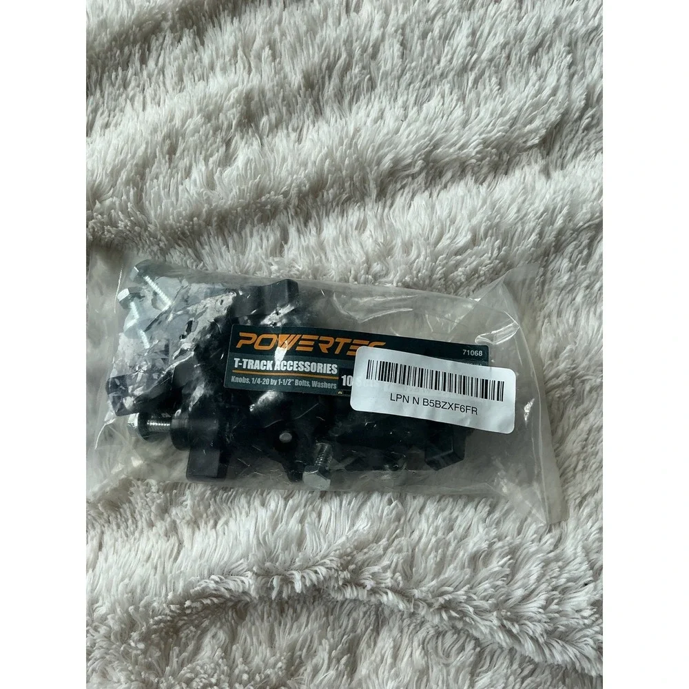 POWERTEC Router Table Accessories‎ (Bit Guard - Dust Port - T Knobs) New